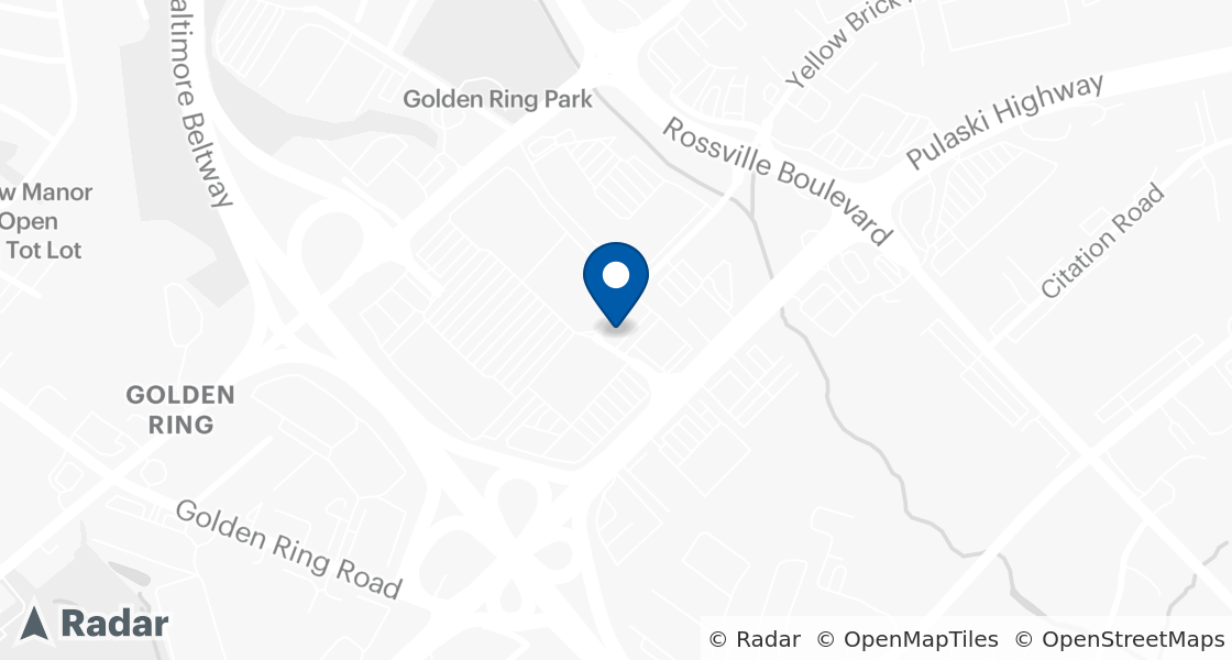 Map of Dairy Queen Location:: Golden Ring Shopping Center, Rosedale, MD, 21237-3008